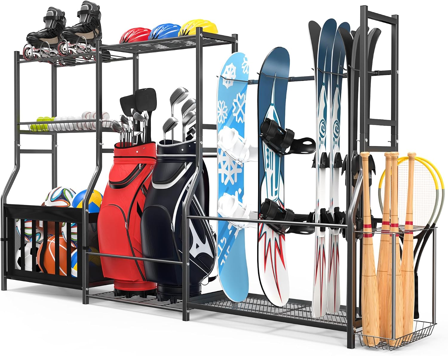 Golf Equipment Garage Organizer - Organizer Peralatan Olahraga, Stand Tas Golf,