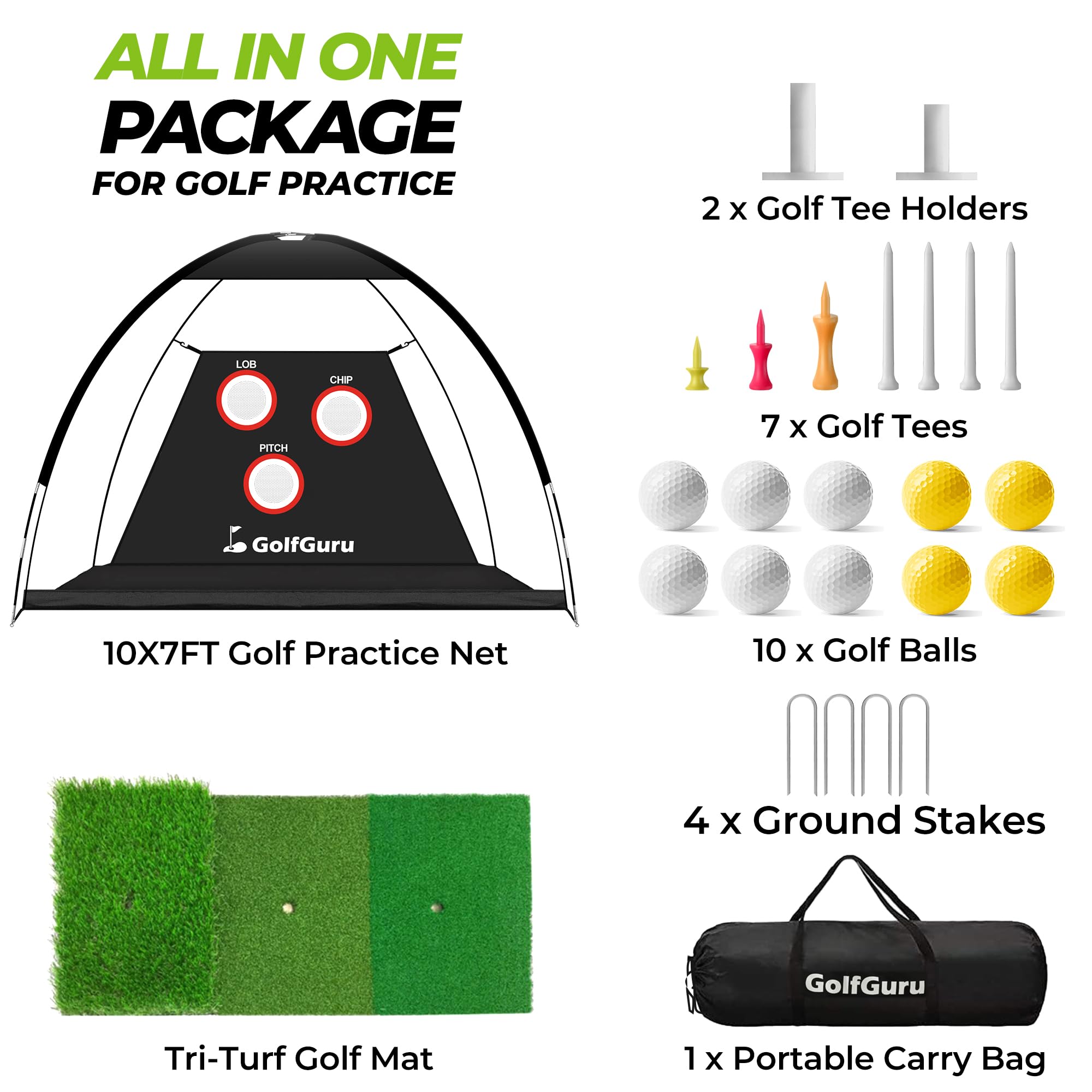 Jaring Latihan Golf Profesiona - Practice Net Hitting ulasan dan harga